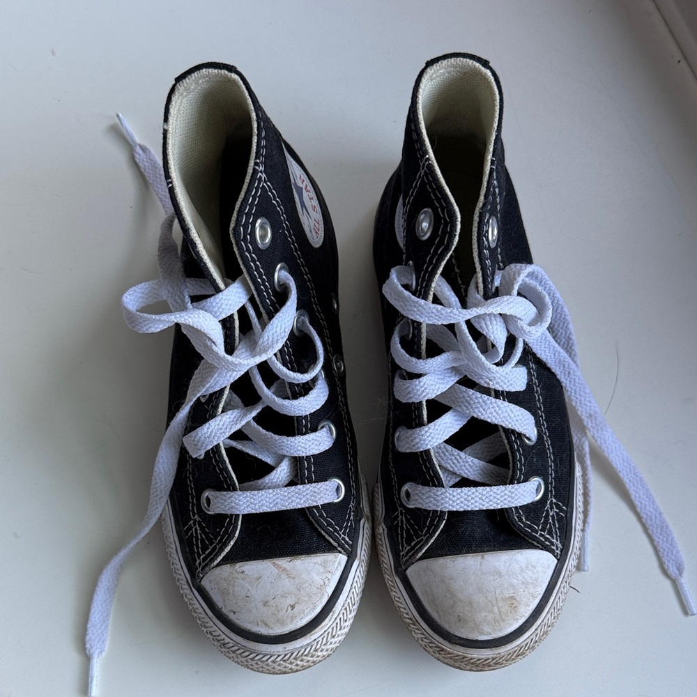 Converse Black and White Kids High-Top Sneakers